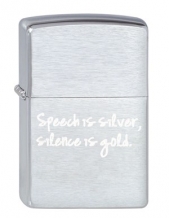 images/productimages/small/Zippo Speech is Silver, Silence is Gold 2002205.jpg